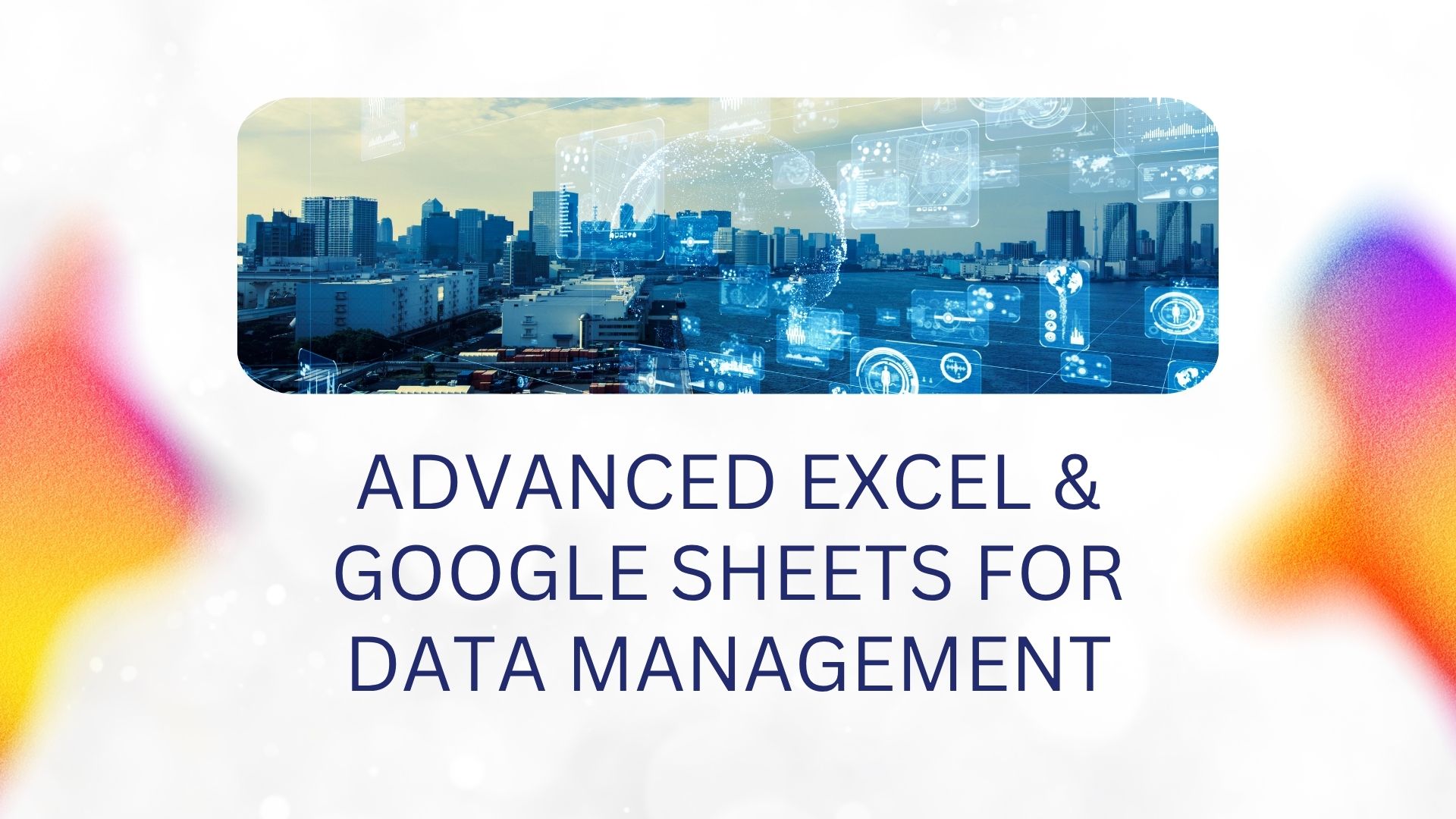 A professional working on a laptop with a complex Excel or Google Sheets dashboard open, showing charts, pivot tables, and formulas, symbolizing advanced data management and analysis.