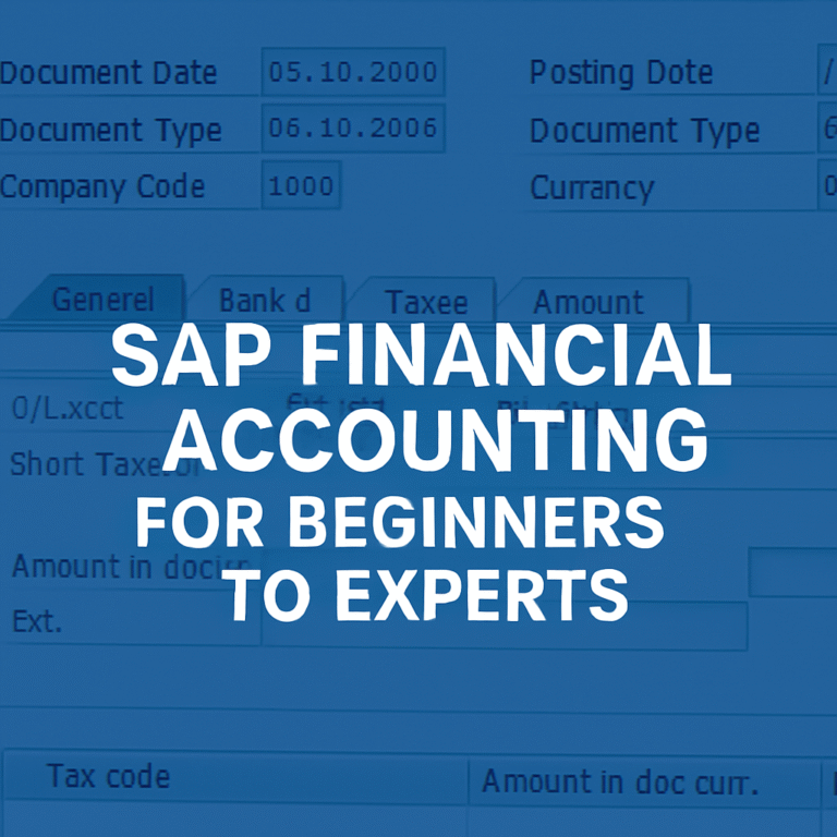 SAP Financial Accounting for Beginners to Experts