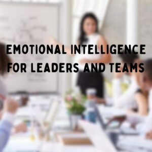 Corporate team training on emotional intelligence for leaders and teams