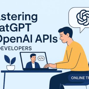 "Developer building AI app using ChatGPT and OpenAI API with GPT-4 integration"
