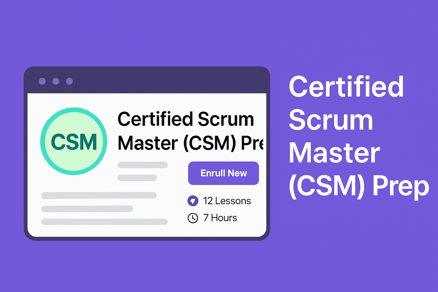 Certified Scrum Master (CSM) Prep